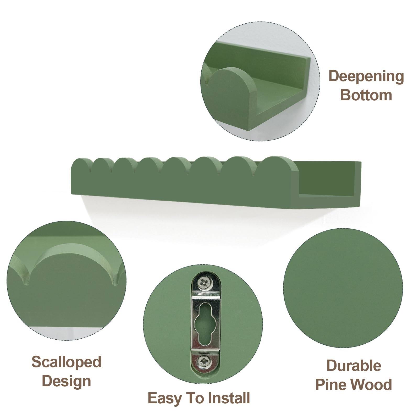 - Deepening Bottom
- Scalloped Design
- Easy To Install
- Durable Pine Wood