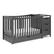 Left. Graco - Remi 4-in-1 Convertible Crib and Changer - Gray.