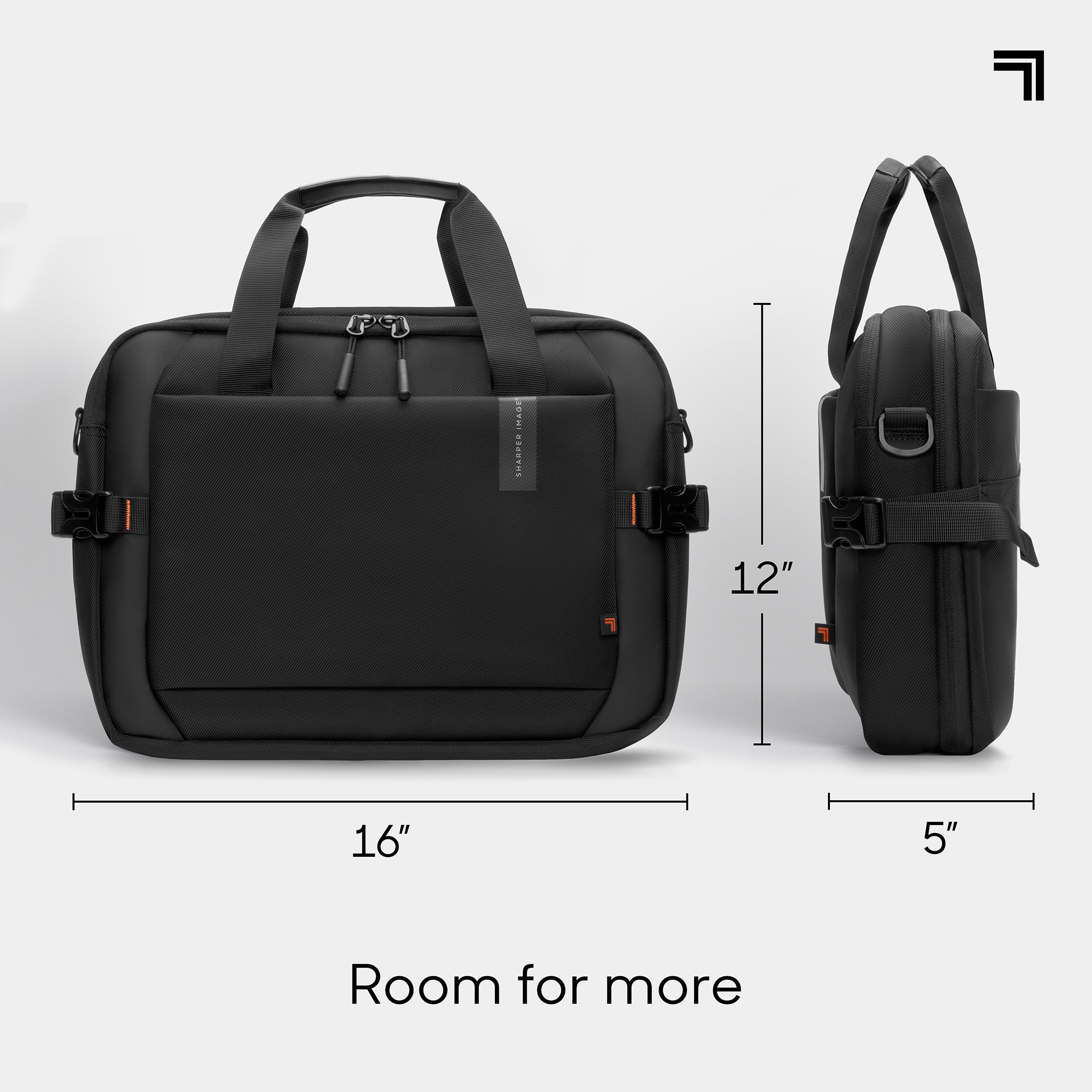 Sharper Image Messenger Bag, Laptop Briefcase Bag with Shoulder