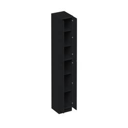 Boyel Living - 24-in W x 96-in H x 27-in D Shaker RTA Kitchen Pantry Tall Cabinet with Soft-Close - Black