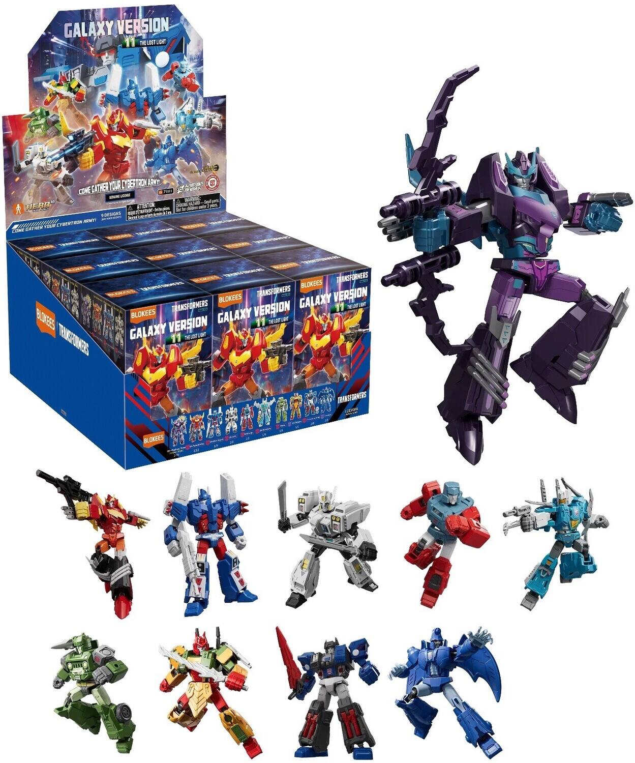 Blokees - Transformers - Galaxy Version - 11: The Lost Light 9CT PDQ Display - COLLECTIBLES