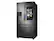 Left. Samsung - 26.5 cu. ft. 3-Door French Door Smart Refrigerator with Family Hub - Black Stainless Steel.