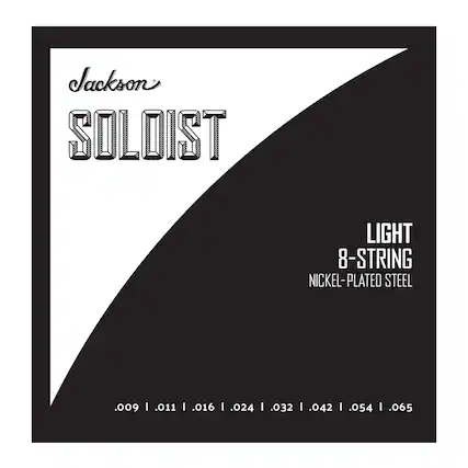 Jackson SOLOIST LIGHT 8-STRING NICKEL-PLATED STEEL .009 | .011 | .016 | .024 | .032 | .042 | .054 | .065