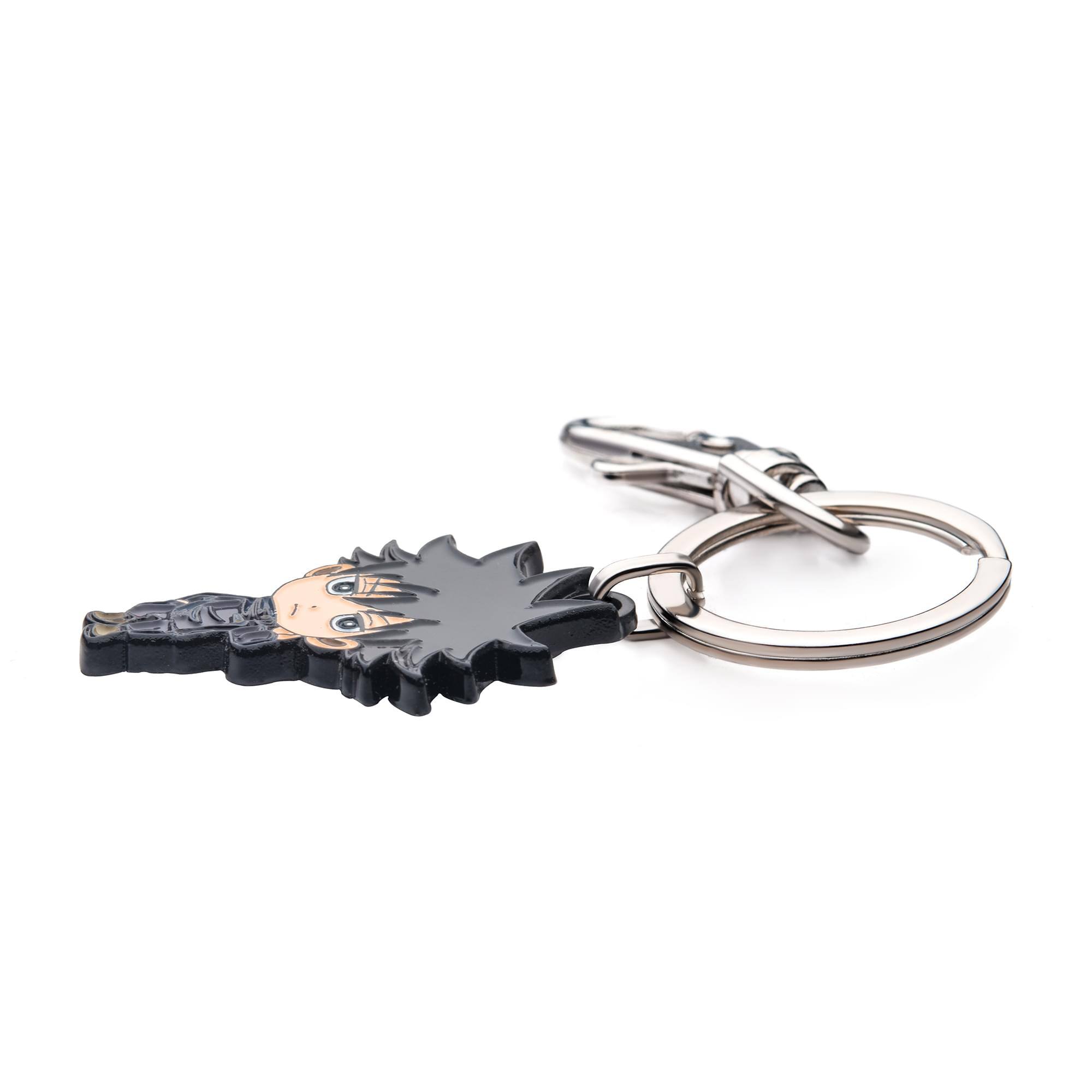 Alt View 1. SalesOne LLC - Jujutsu Kaisen Chibi Megumi Fushiguro Enamel Pendant Keychain - Black.
