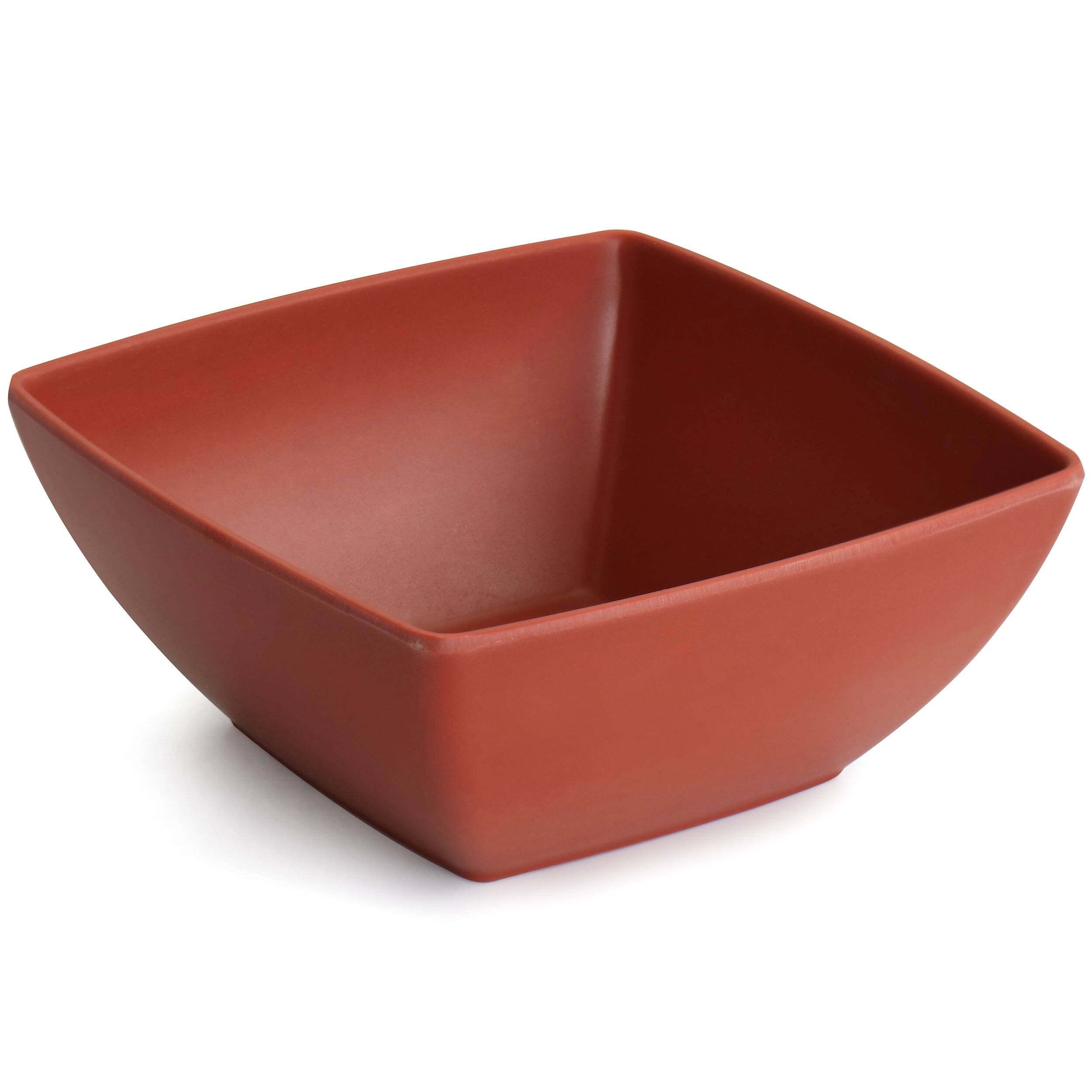 Alt View 3. Gibson - Gibson Home Grayson Melamine 12 Piece Square Dinnerware Set in Orange - Orange.