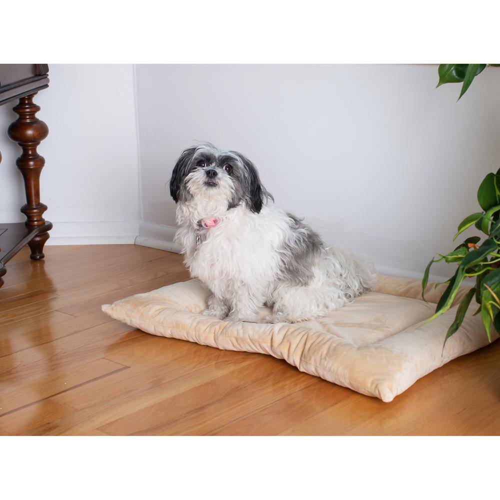 Alt View 1. Armarkat - Medium Pet Bed Mat With Poly Fill Cushion In Beige - Beige.
