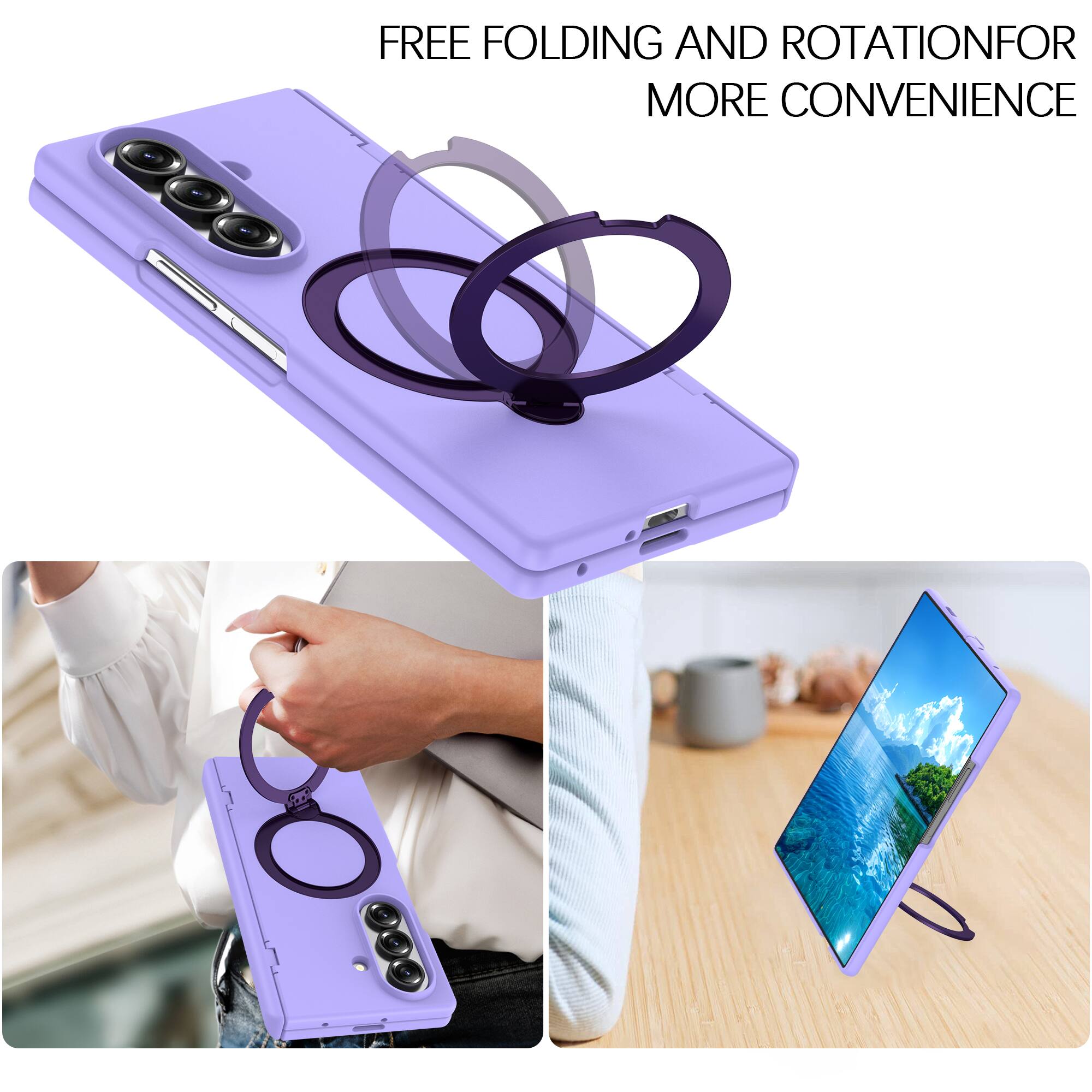FREE FOLDING AND ROTATION FOR MORE CONVENIENCE