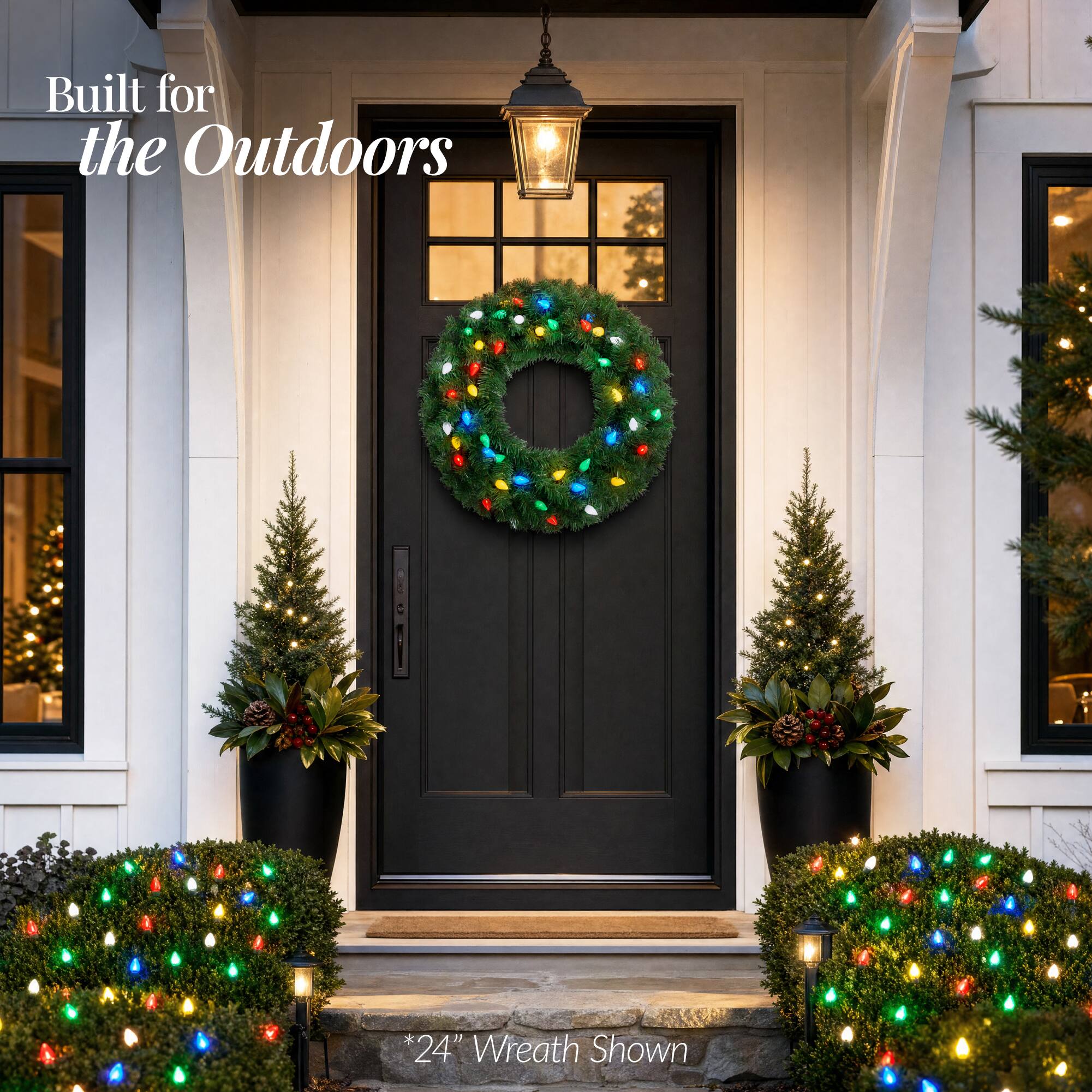 Built for the Outdoors

*24" Wreath Shown