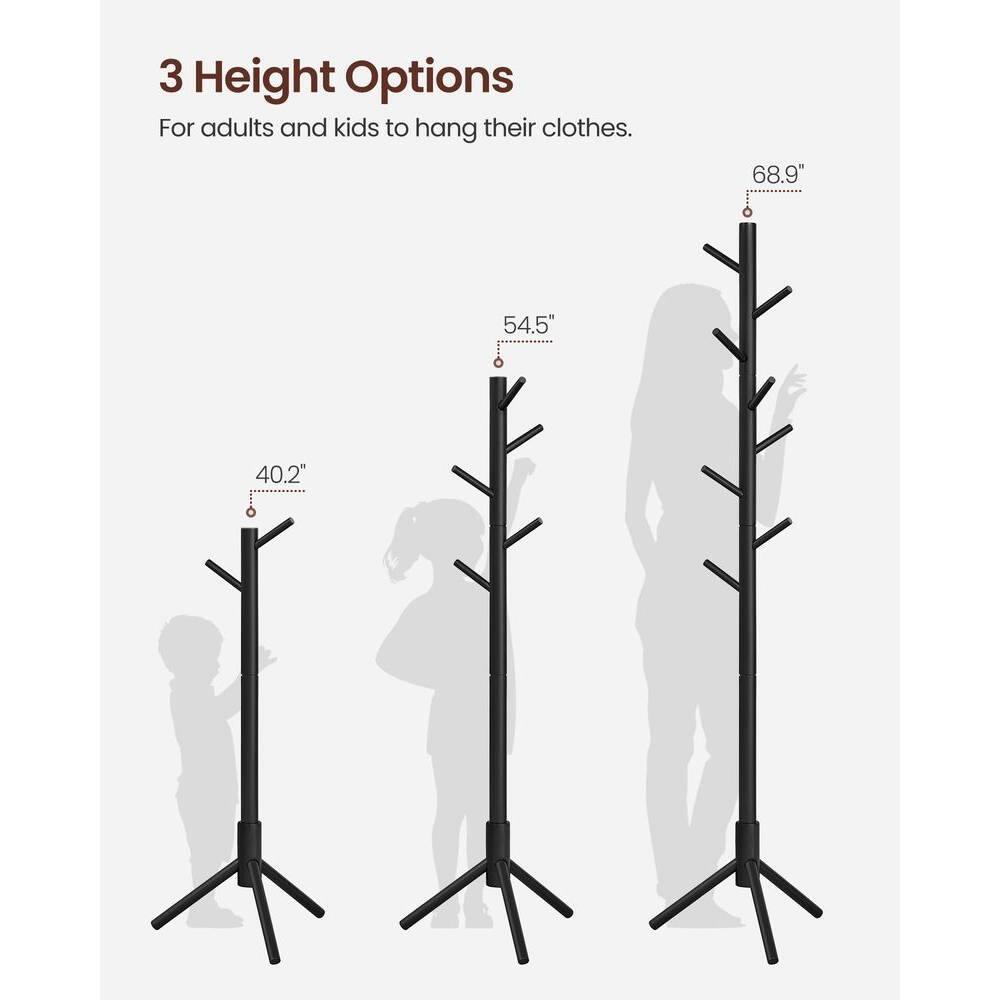 3 Height Options

For adults and kids to hang their clothes.

68.9"

54.5"

40.2"