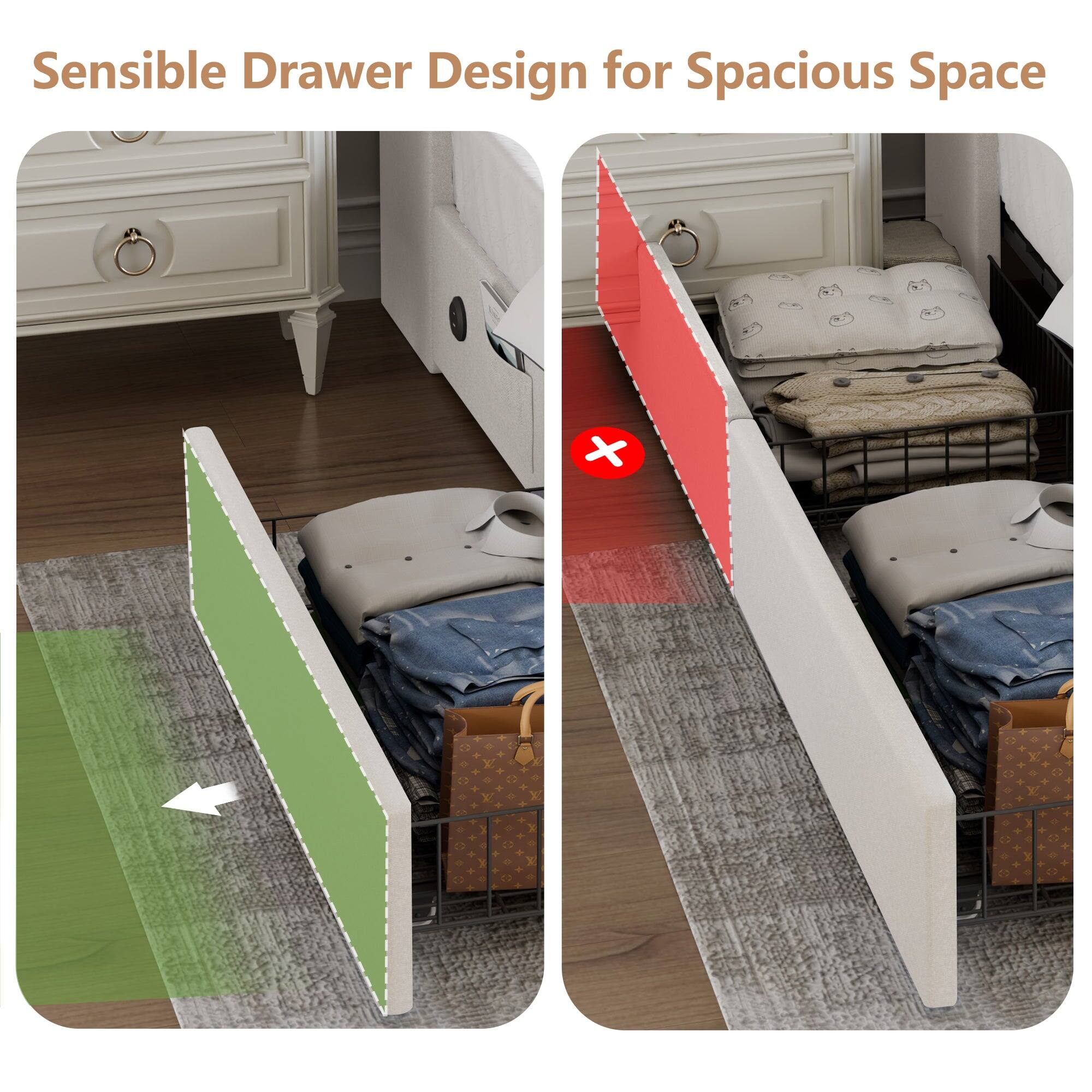 Sensible Drawer Design for Spacious Space
