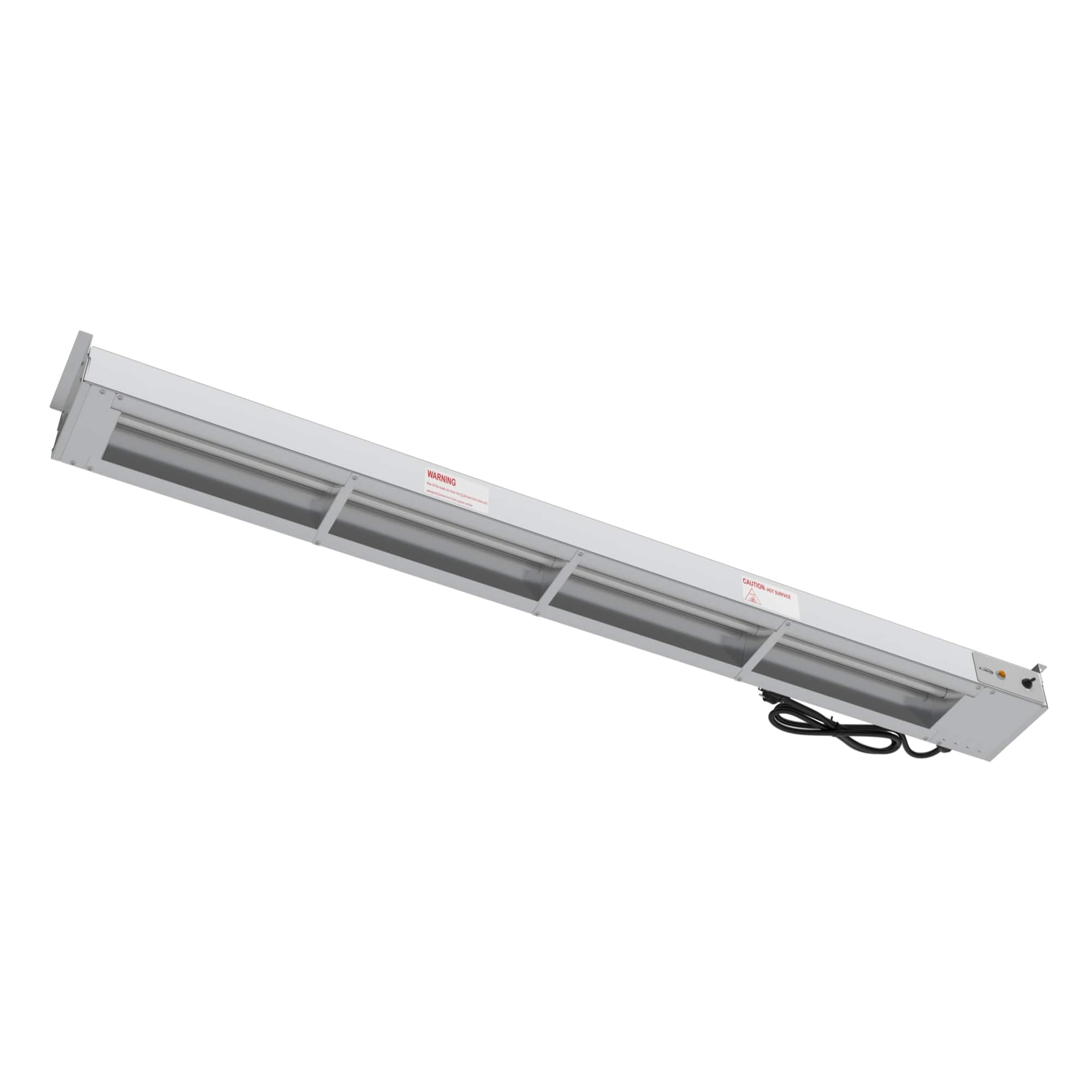 Koolmore - 60 in. High Wattage Commercial Food Strip Warmer with Toggle Controls and Cord - 120V, 1550W, UL Listed - Silver