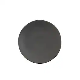 Fortessa - Vitraluxe Dinnerware Heirloom Salad Plate, 8-Inch, Set of 4 - Charcoal