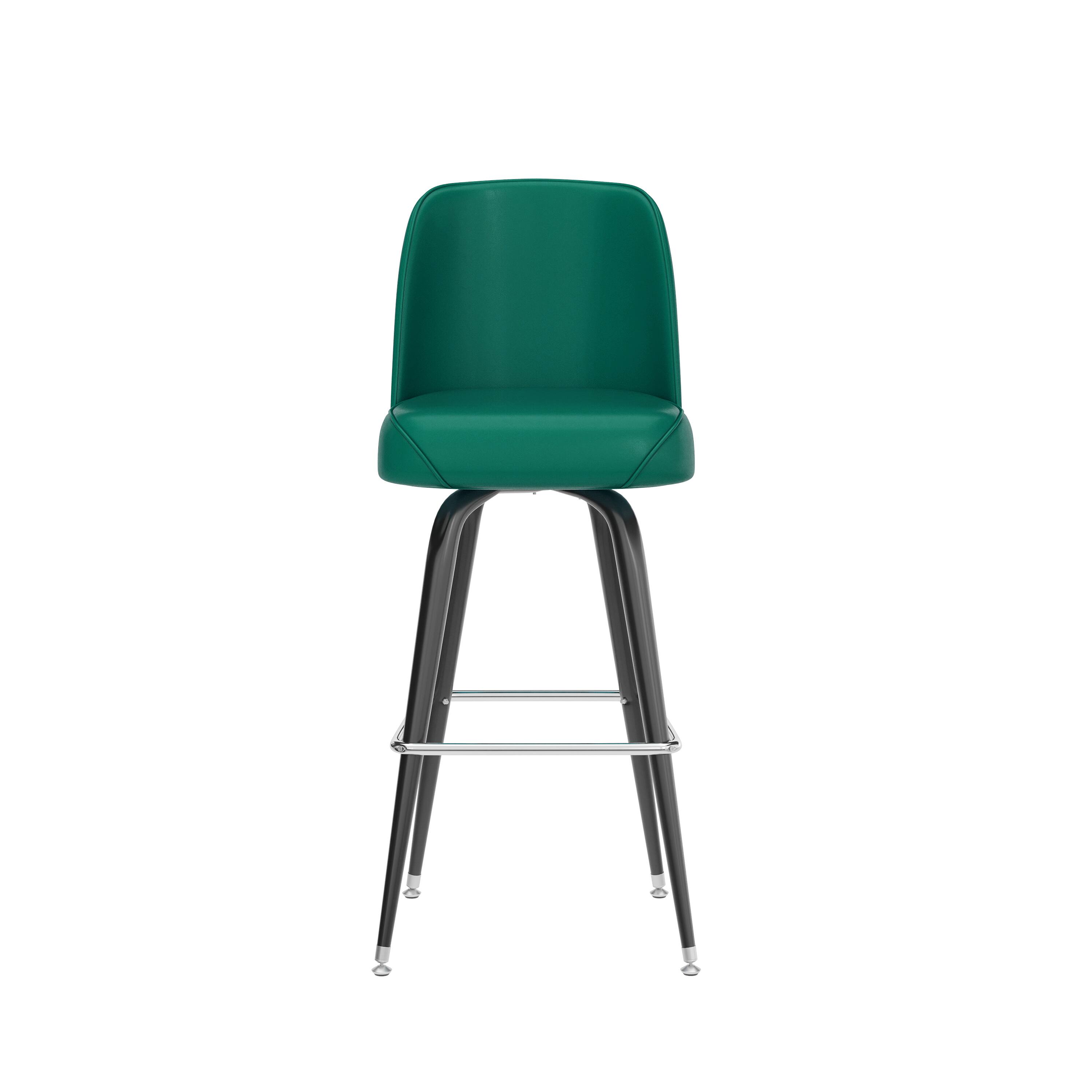 Alt View 8. Emma + Oliver - Metal Barstool with Swivel Bucket Seat - Green.