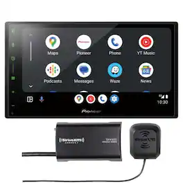 Pioneer - DMH-W3050NEX 6.8" 2-DIN Multimedia Receiver Bundled with + (1) SiriusXM Satellite Radio SXV300V1 - Black