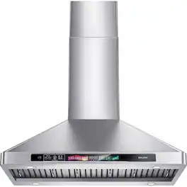 Brano - 30 inches - Convertible - Wall Range Hood - Silver