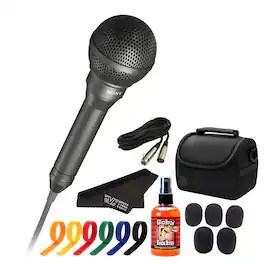 Sony - F-115B Weather-Resistant Handheld Microphone – For Outdoor Events/Performances | More - Black