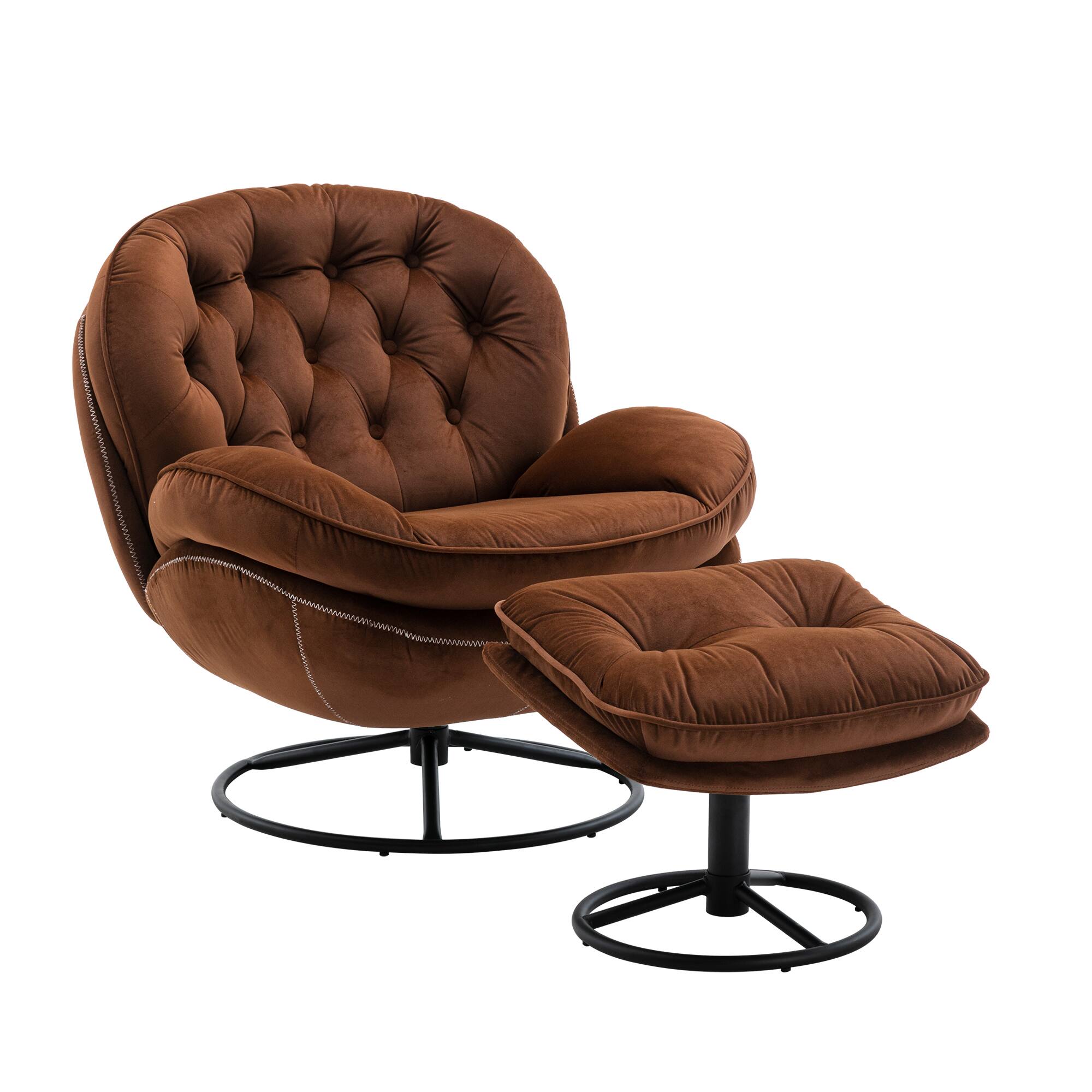 Alt View 1. APRILSOUL - Accent chair TV Chair  Living room Chair - Brown.