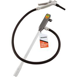 Deway - Battery Stick Fuel Pump w/Trigger Nozzle, 3.2GPM Flow Rate & 51" Hose for Gas & Water - Gray