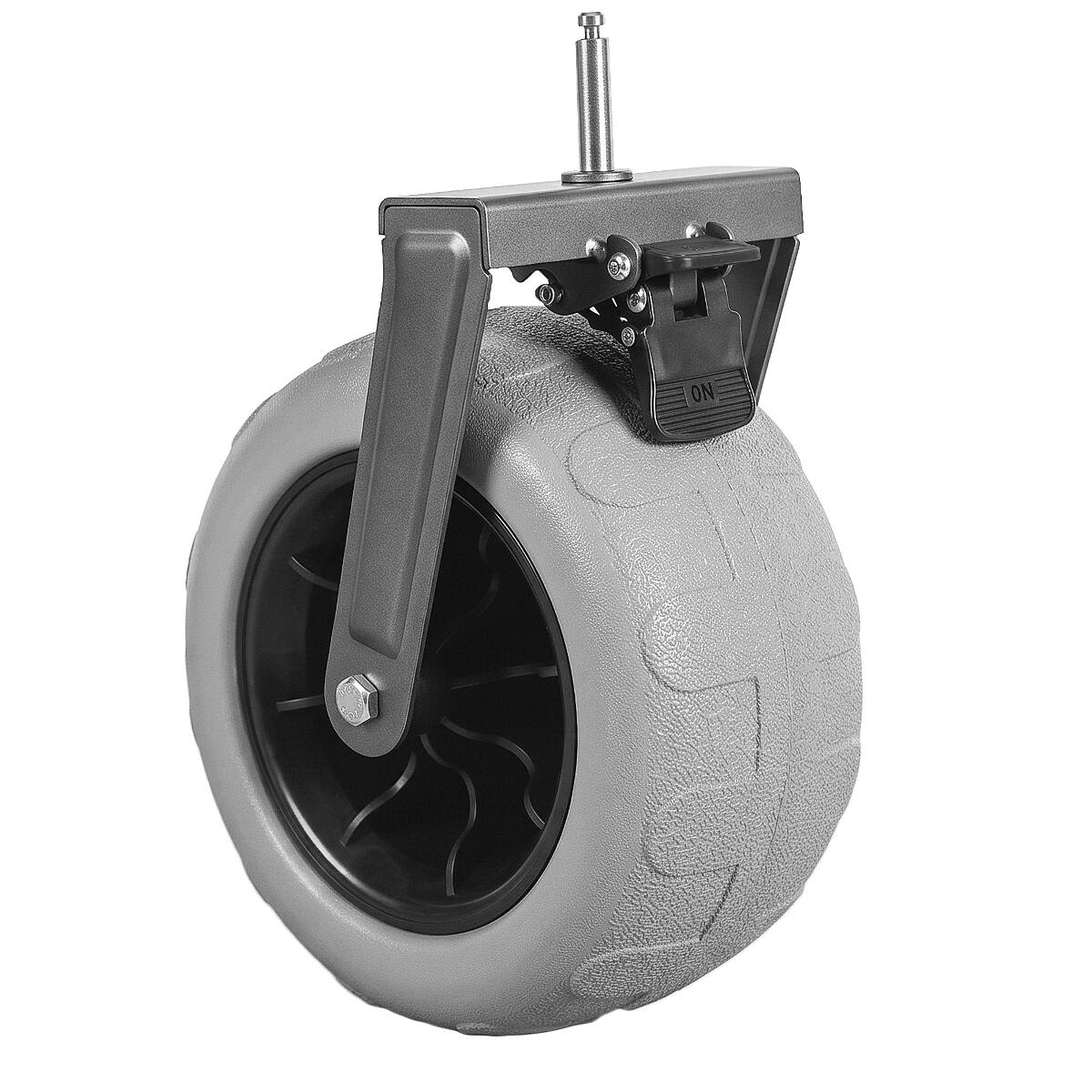 Alt View 6. Loheer - Loheer Folding Beach Wagon with All Terrain Balloon Wheels, Adjustable Push Pull Handles, Black and Gray.