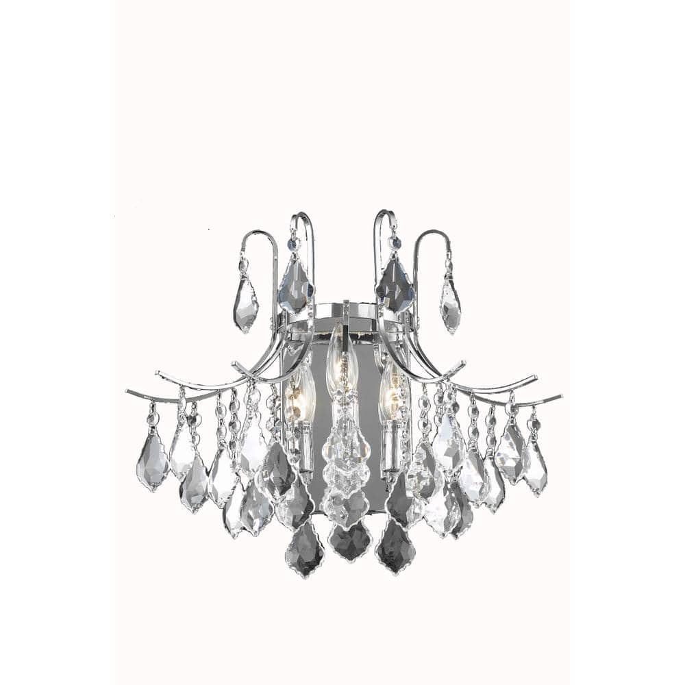 Living District - Amelia Collection Wall Sconce D16in H14in Lt:3 finish - Chrome price history on PriceWatchPro