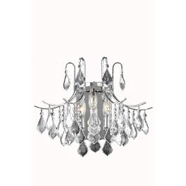 Living District - Amelia Collection Wall Sconce D16in H14in Lt:3 finish - Chrome