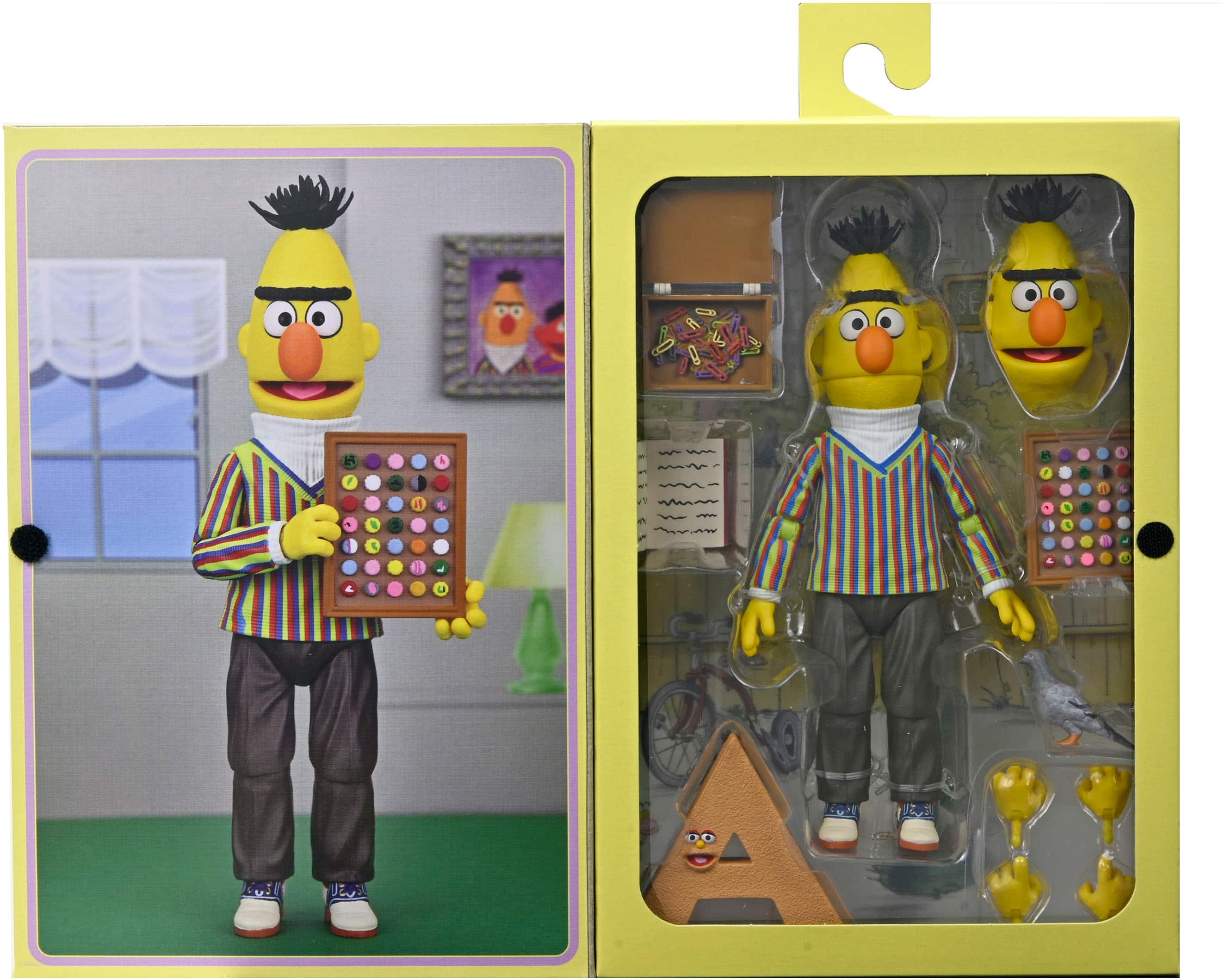 Angle Zoom. NECA - Sesame Street 7” Scale Action Figure - Ultimate Bert.