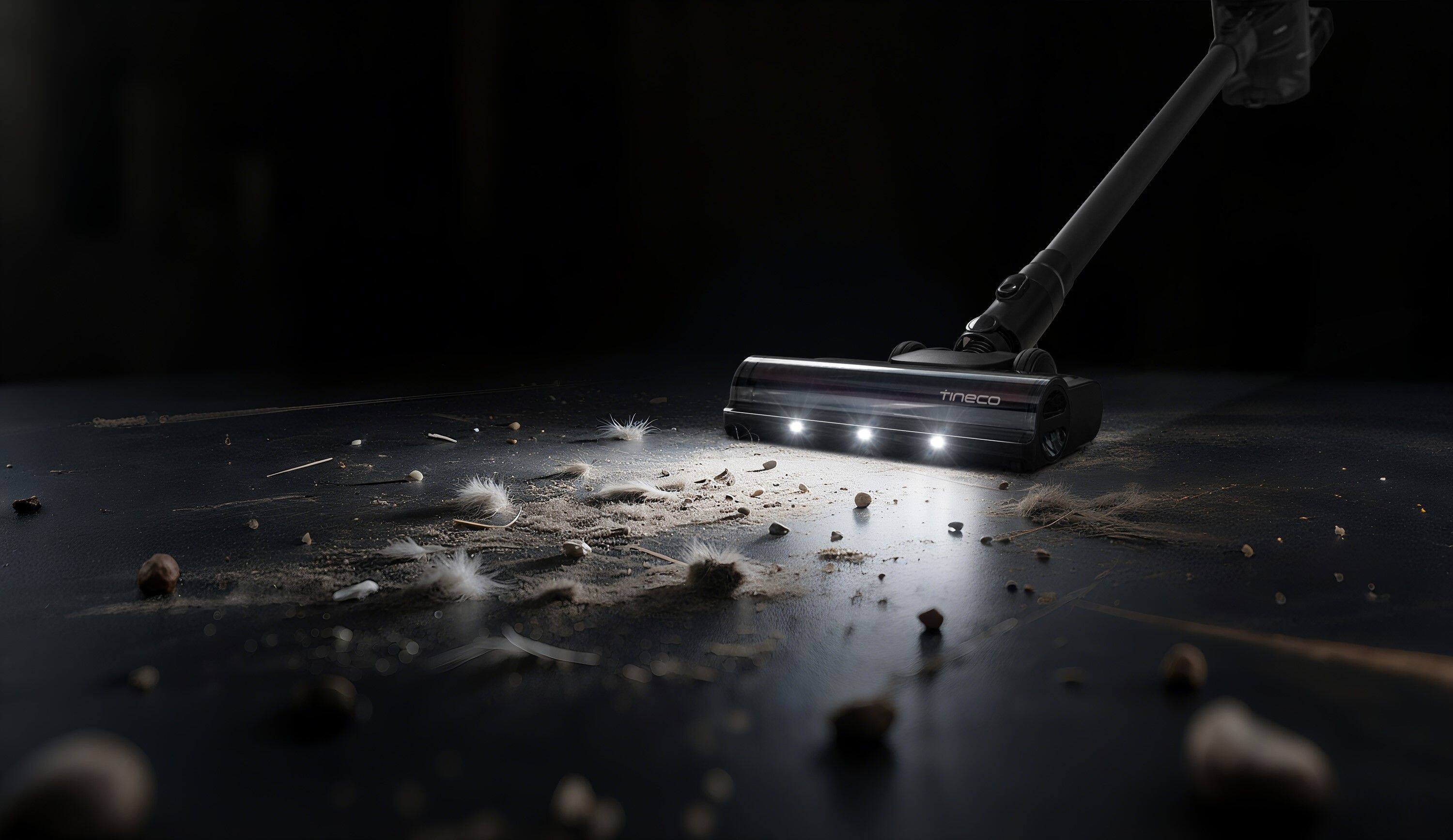 Alt View 4. Tineco - Pure ONE S30 Cordless Stick Vacuum with Smart Sensor and ZeroTangle Brush - Black.