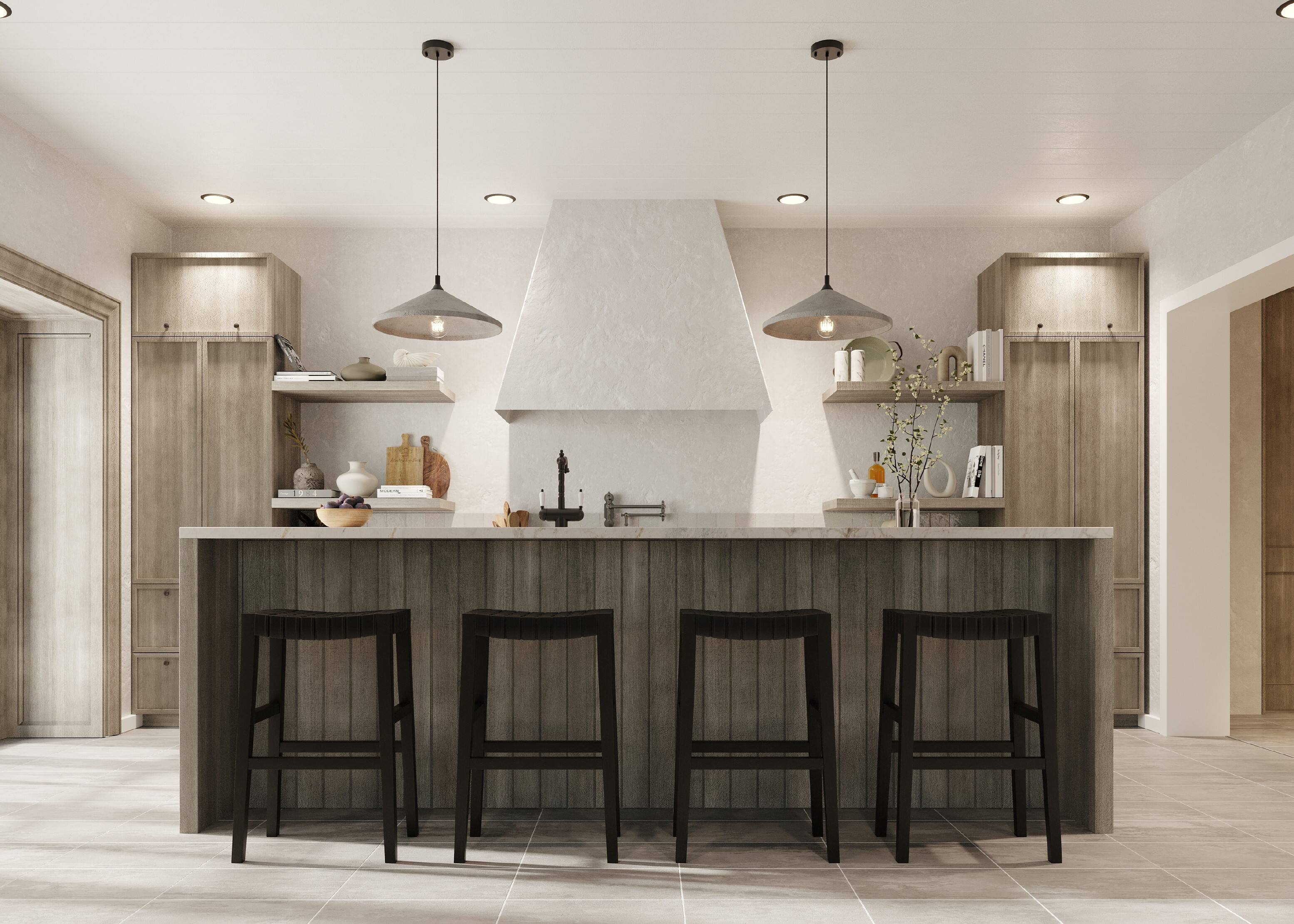 Alt View 5. Maven Lane - 31" Emerson Bar Stool In Weathered Brown Wood Finish With Vegan Leather - Weathered Brown.