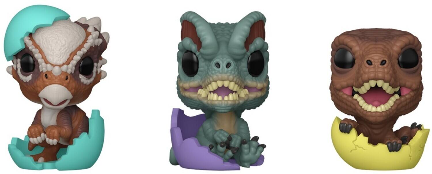 Funko Pocket POP! Egg: Jurassic World Spring, 3-Pack, Dinos - COLLECTIBLES