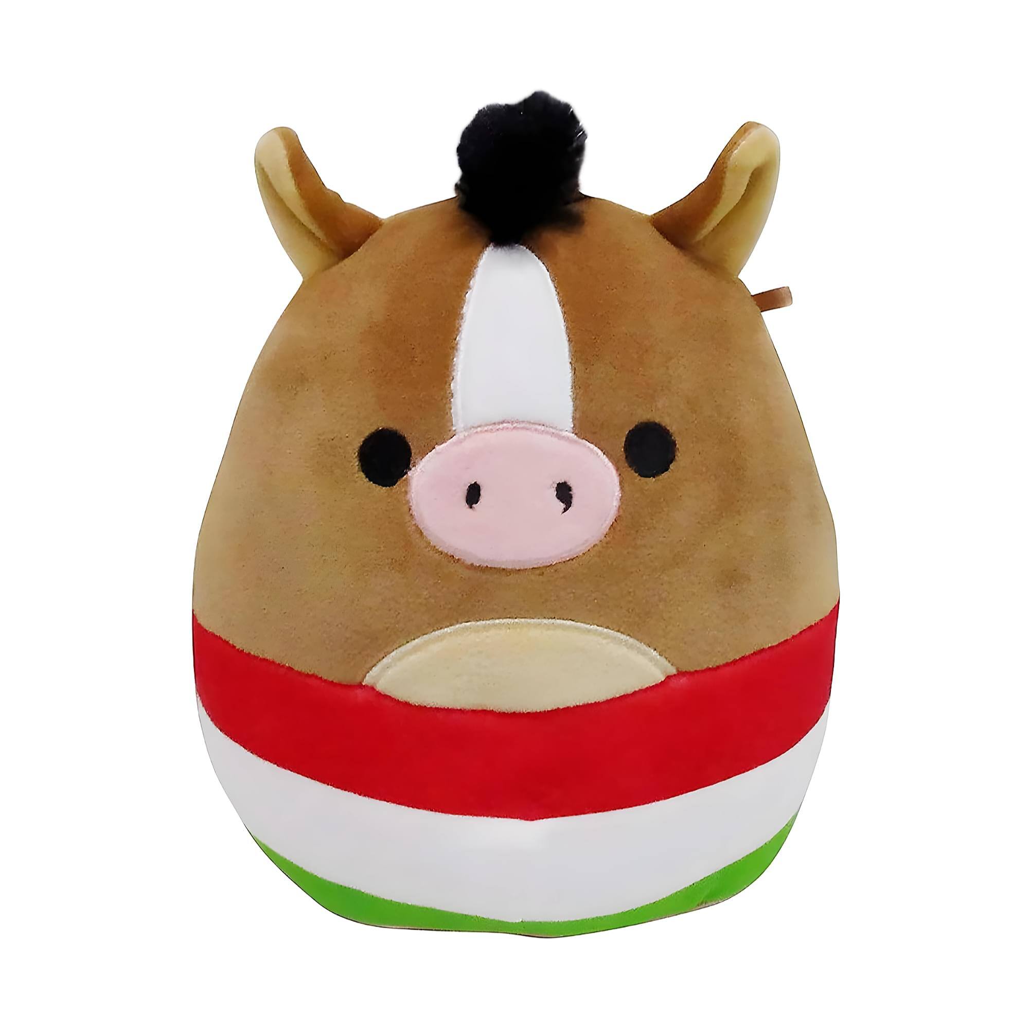 Kellytoy - Squishmallow 7 Inch Fiesta Squad Plush | Brisby the Mexican Horse - Brown