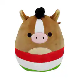 Kellytoy - Squishmallow 7 Inch Fiesta Squad Plush | Brisby the Mexican Horse - Brown