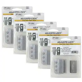 5x Wahl 1005 Adjusto-Lock 1-3mm Clipper Blades 3 Hole for Wahl Designer - Silver