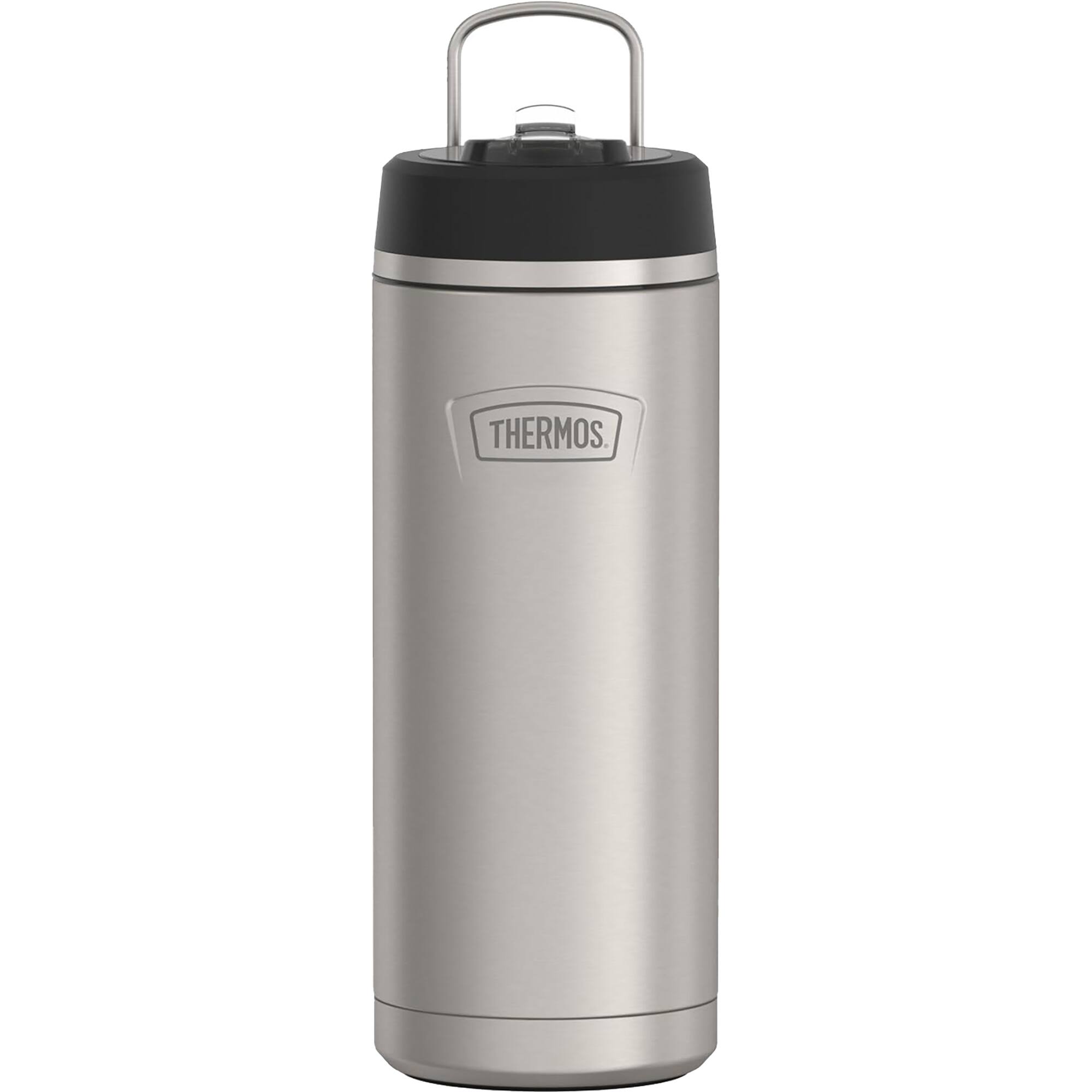 Front. Thermos - Thermos 32 oz. Icon Insulated Stainless Steel Water Bottle- Matte Stainess Steel - Matte Stainless Steel.