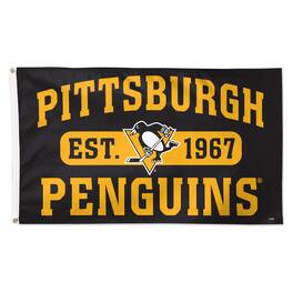 WinCraft - Pittsburgh Penguins 3' x 5' Single-Sided Franchise Establishment Deluxe Flag - Multicolor