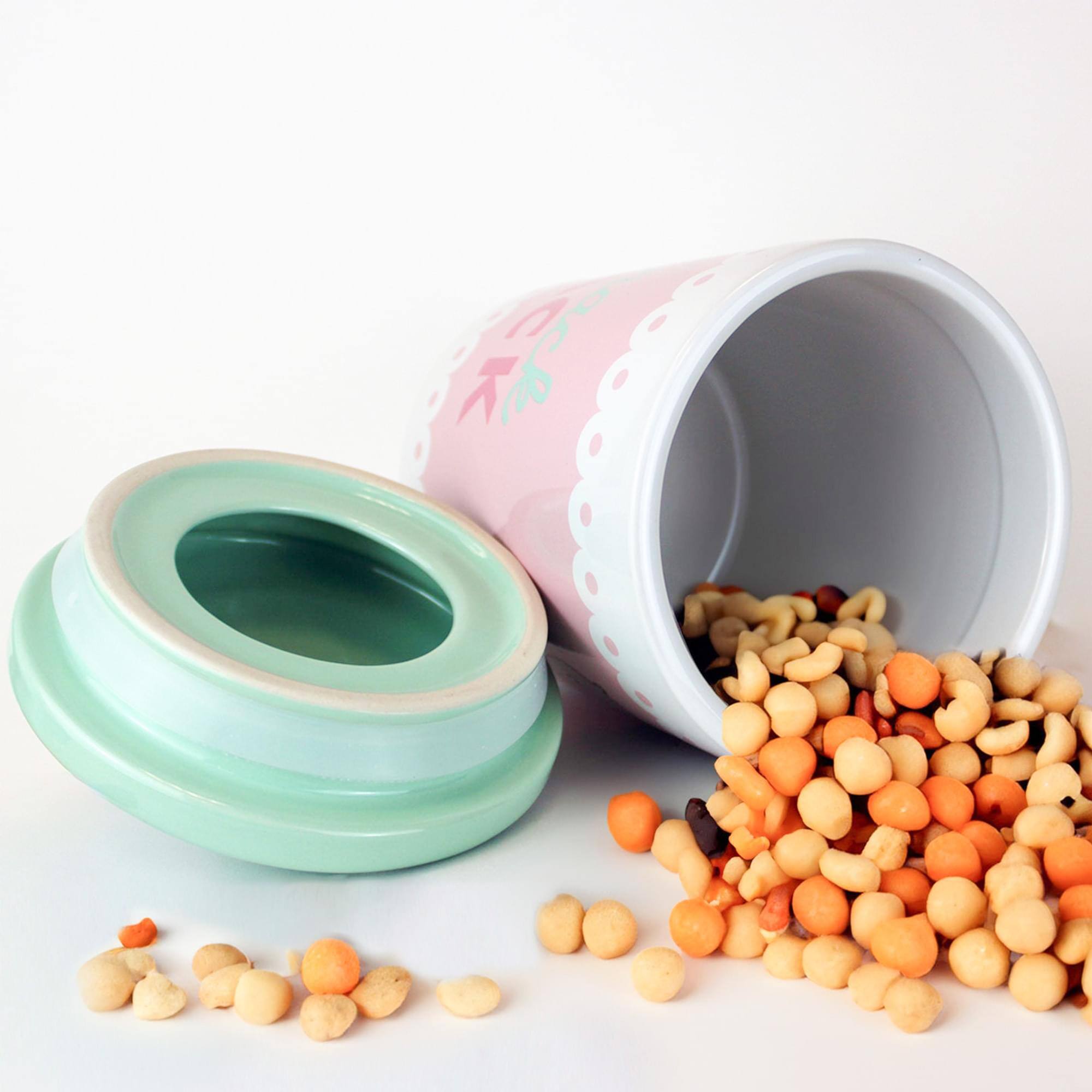 Alt View 1. Enesco - Pusheen Snack Attack Cookie Canister - Grey.