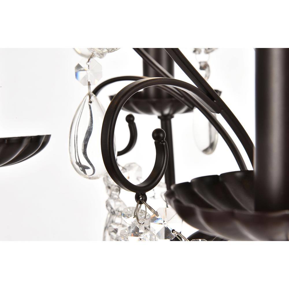 Back. Living District - BLAISE Collection Pendant D17 H23 Lt:5 Oil rubbed bronze Finish - Oil Rubbed Bronze.