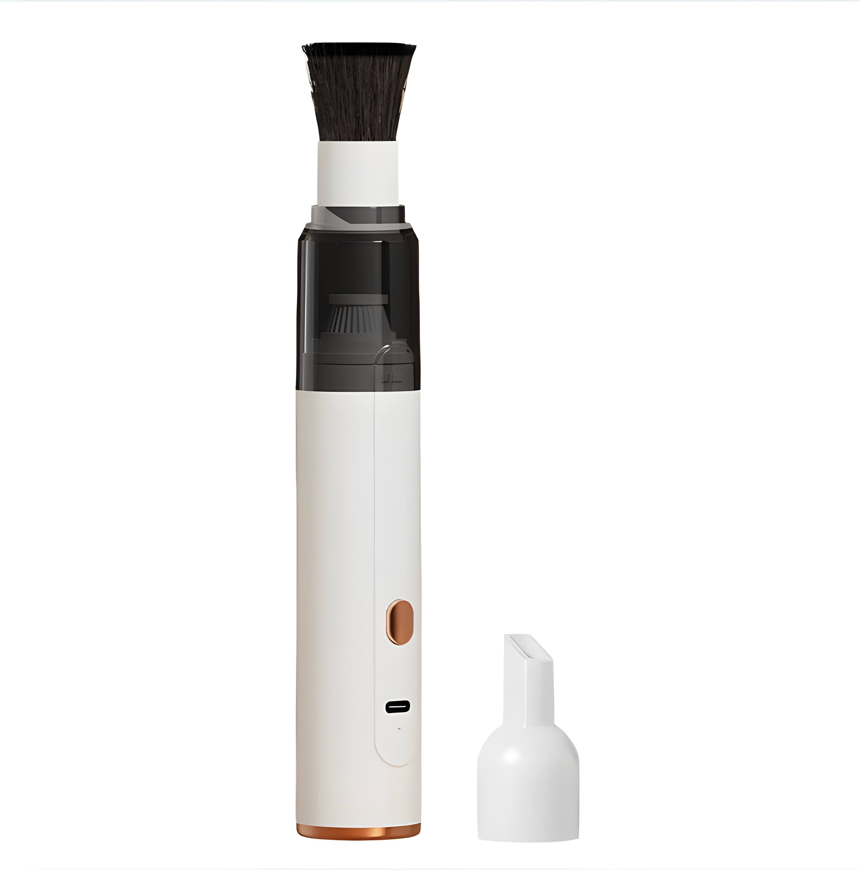 Front. Cluzine - Handheld Vacuum Cleaner, 2-in-1 Brush & Suction Nozzle for Car, Keyboard & Home Use.