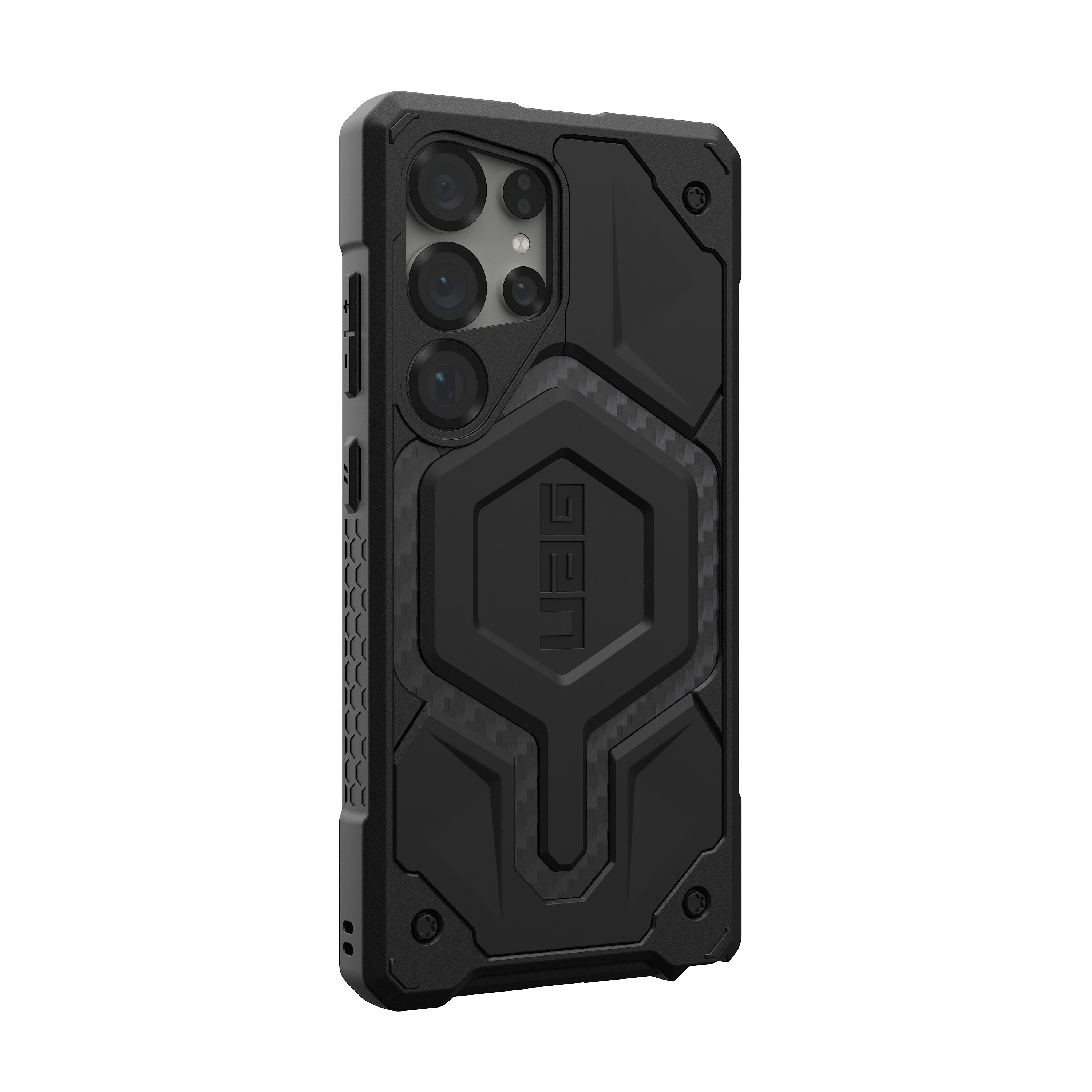 Alt View 2. UAG - Monarch Pro Series Case with Magnet for Galaxy S25 Ultra - Carbon Fiber.