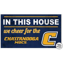 Jardine - Tennessee Chattanooga Mocs 11" x 20" Indoor/Outdoor In This House Sign - Navy