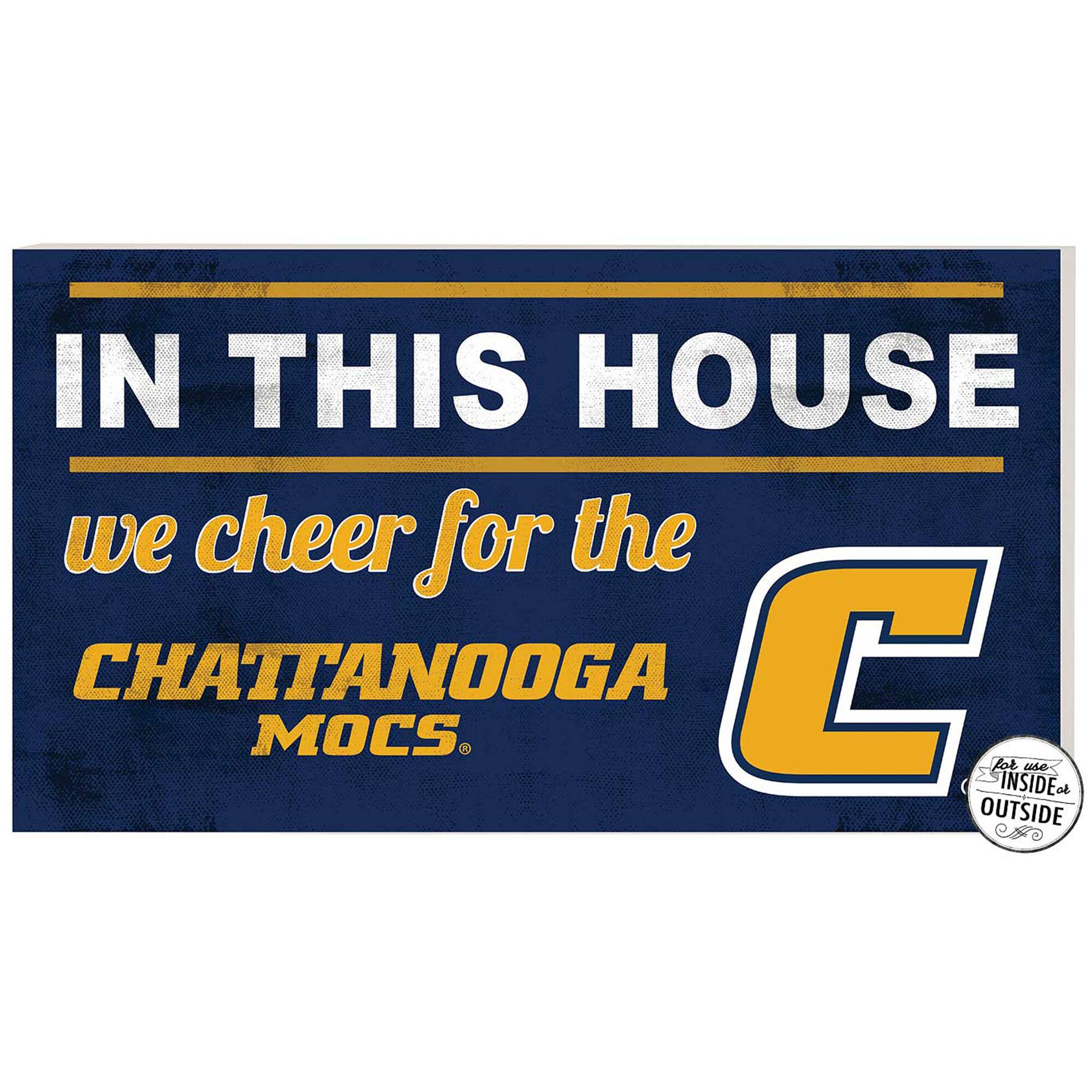 Tennessee Chattanooga Mocs 11" x 20" Indoor/Outdoor In This House Sign