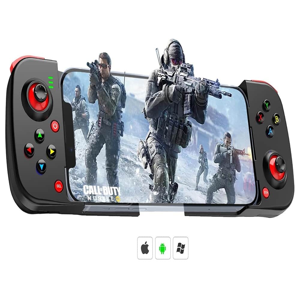 ACJPR - Mobile Game Controller, Works with iPhone/Android, For Call of Duty - Black