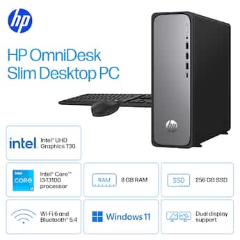 HP OmniDesk Slim Desktop Intel Core i3 13100 2023 8GB DDR5 Memory HP OmniDesk Slim Desktop Intel Core i3 13100 2023 8GB DDR5 Memory