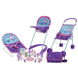 509 Crew - 509: Mermaid Doll Acessories Travel Set, 19 Pieces