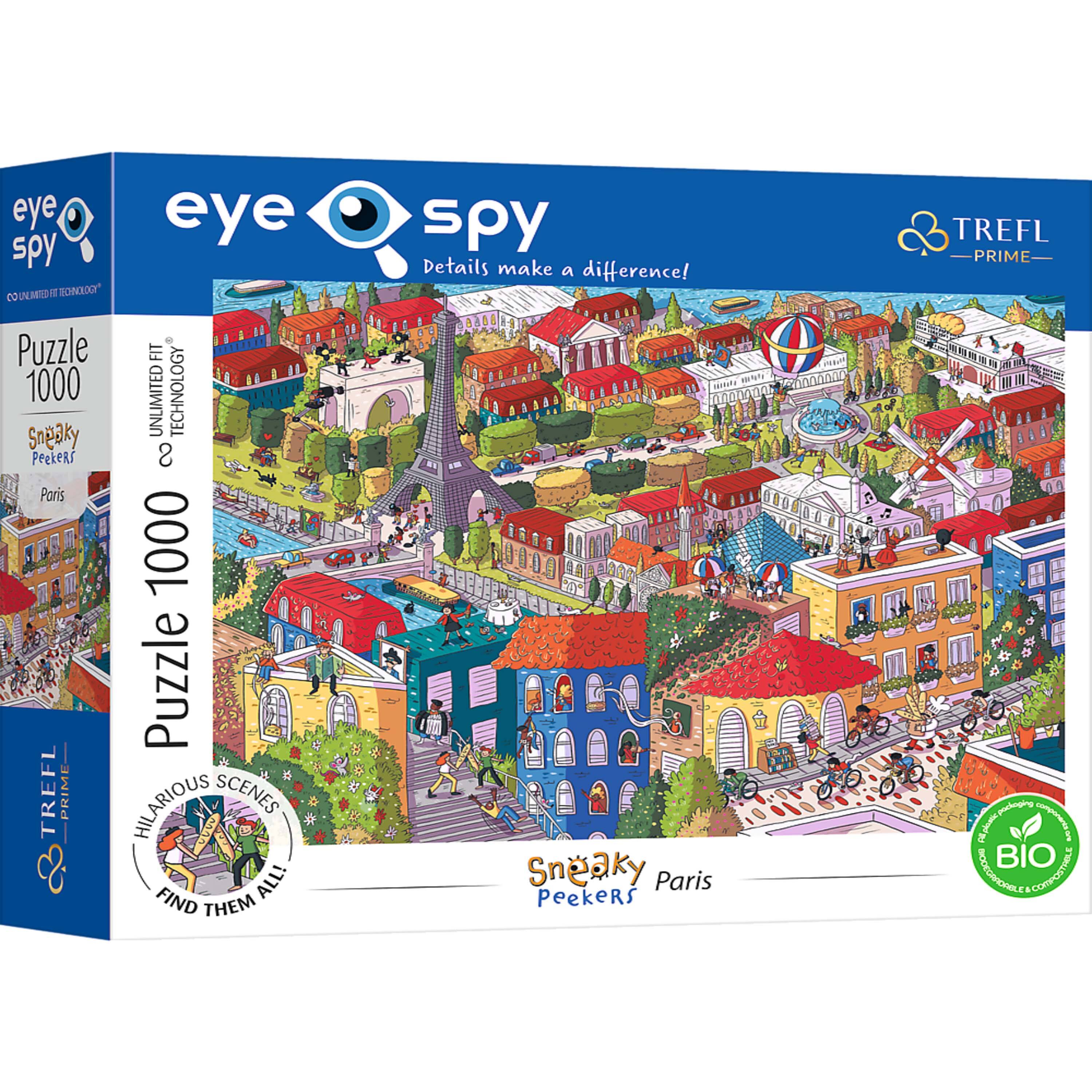 eye spy  
FAT TECHNOLOGY" Puzzle 1000 UNLIMITED TECHNOLOGY Sneaky Peekers Paris 1000 TREFL -PRIME- Puzzle SCENES HILARIOUS FIND THEM ALL!  
Details make a difference! Sneaky Paris Peekers  
TREFL PRIME plastic packaging OR plastic components  
BIO 18 COMPOSTRELE