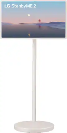 Front. LG - LG StanbyME 2 - 27” Class LED QHD Smart webOS Portable and Detachable Touch Screen with Full Swivel Rotation (2025).