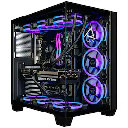 CLX - SET Gaming Computer - Intel Core Ultra 9 285K - 32GB DDR5 5600 Memory - GeForce RTX 5080 16GB - 2TB NVMe M.2 SSD - Black