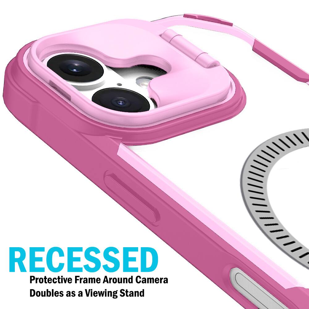 RECESSED  
Protective Frame Around Camera Doubles as a Viewing Stand