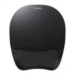 Staples TECH - TECH Foam Non-Skid Mouse Pad/Wrist Rest Combo (ST63287) - Black