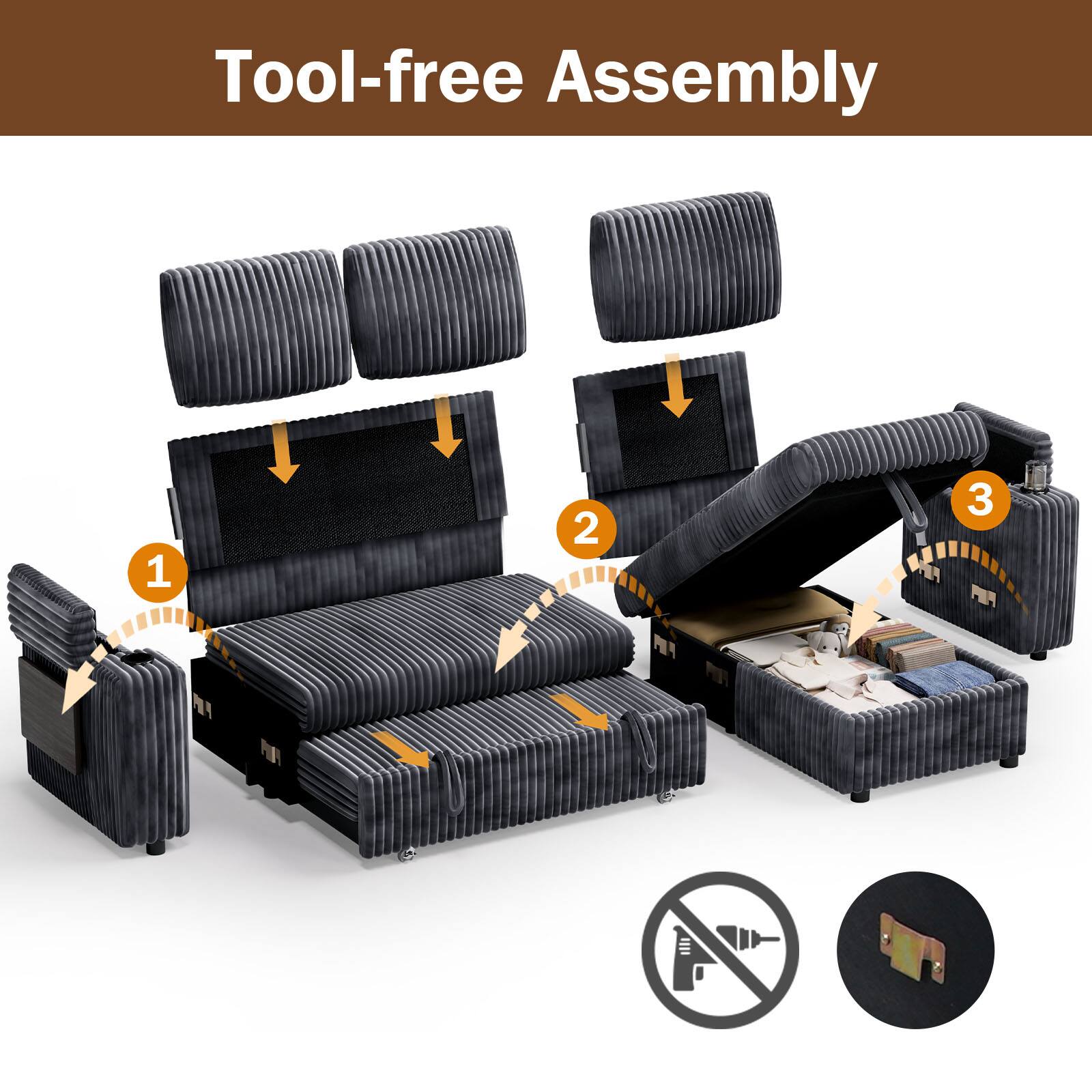 Tool-free Assembly