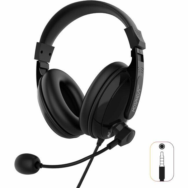 Front. Morpheus 360 - Morpheus 360 Basic Multimedia Stereo Headset - Adjustable Microphone - Lightweight Comfortable Design - Eco Leather Ear - Unknown.